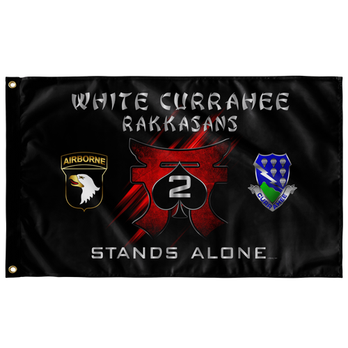 White Currahee Rakkasans Flag Elite Flags Wall Flag - 36