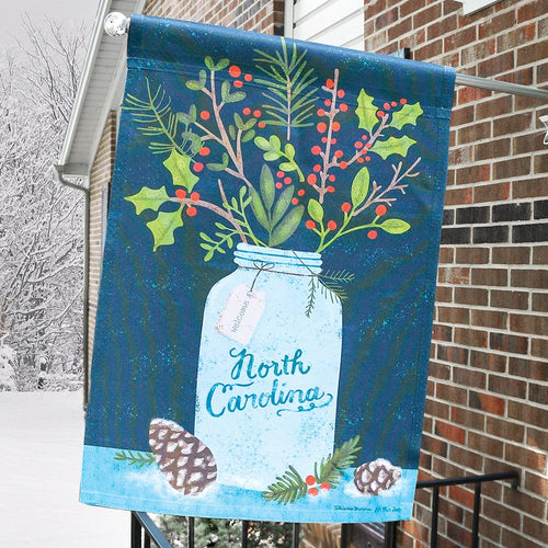 Winter Bouquet House Flag