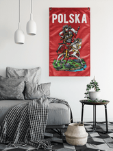 Load image into Gallery viewer, Polish Hussar One Sided Indoor Wall Flag -  - Polish Shirt Store
