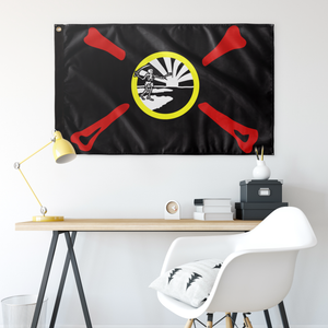 Florida Pirate Walking Bone Single Sided Wall Flag