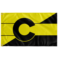 Load image into Gallery viewer, Co Ancap Single Sided With Yellow And Black Color Wall Flag
